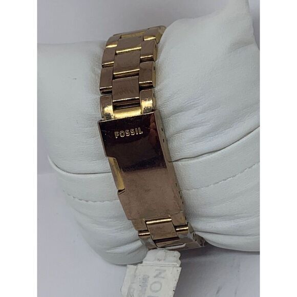 Fossil AM4454 Women's Stainless Steel Analog R0se Dial Quartz Wrist Watch E350 - Picture 4 of 11